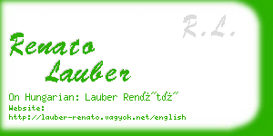 renato lauber business card